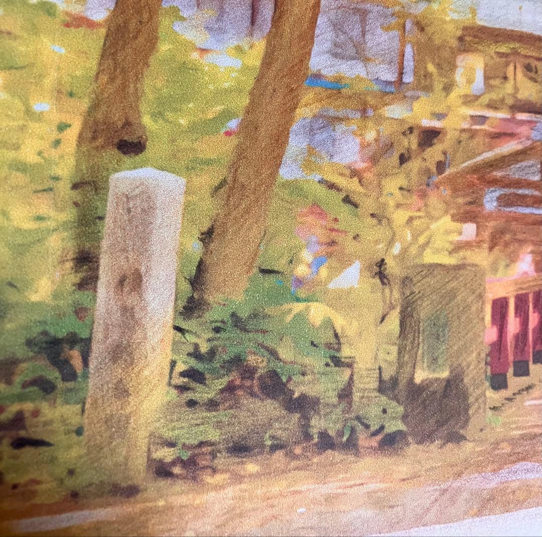 ジブリアート10 千と千尋の神隠しより「積善館」額装品32.7㎝×24.0