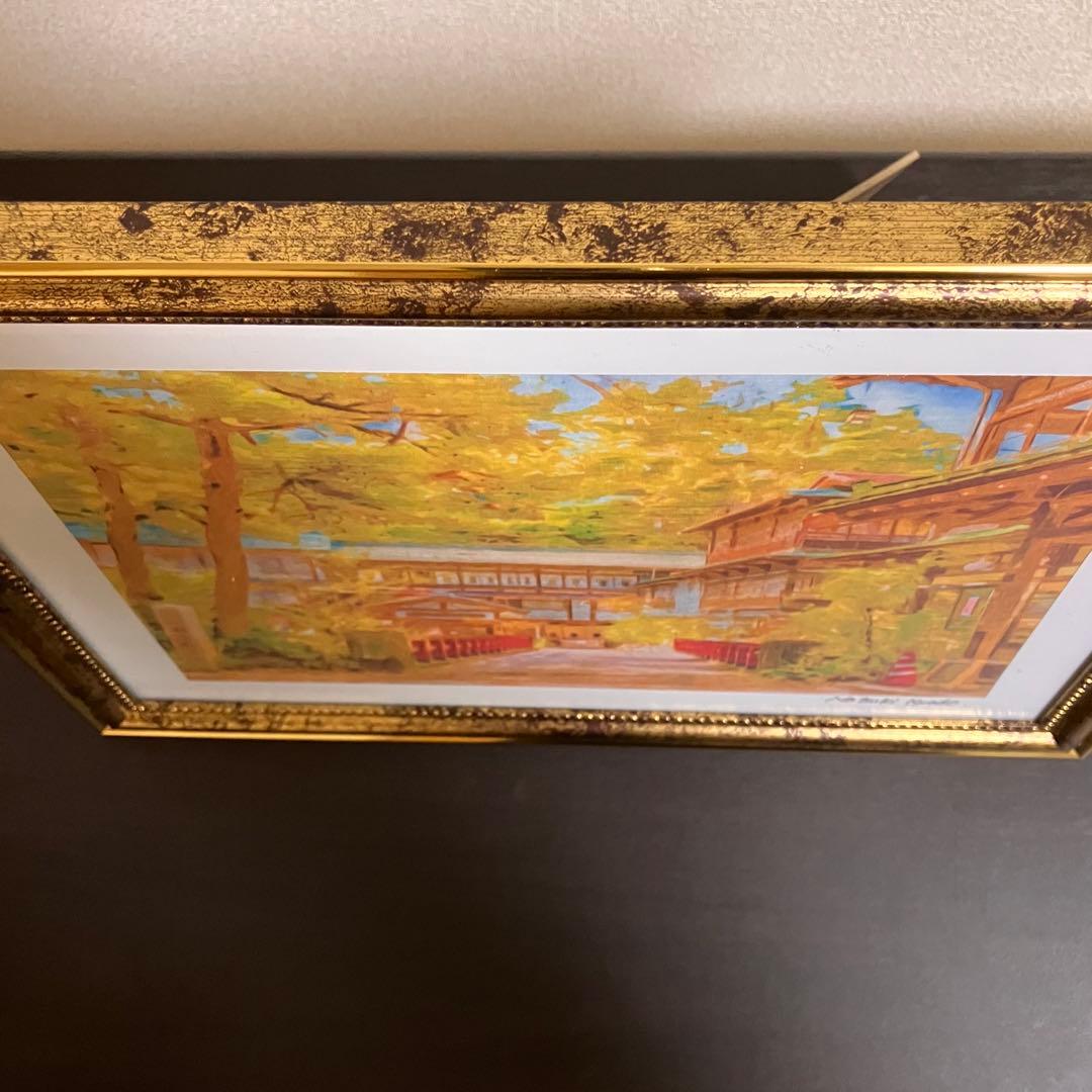 ジブリアート10 千と千尋の神隠しより「積善館」額装品32.7㎝×24.0