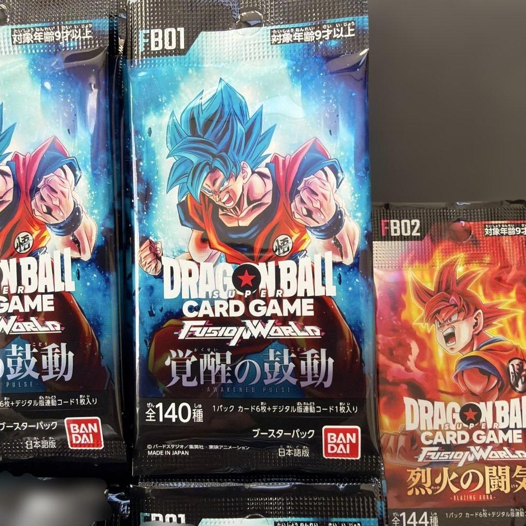 ドラゴンボールカードゲーム〜覚醒の鼓動64パックと烈火の闘気 1パック