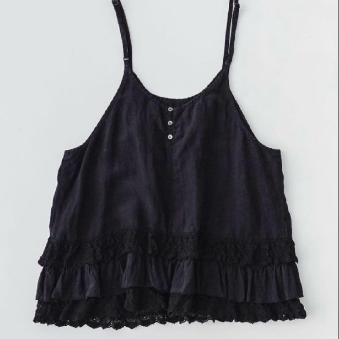 ネストローブ♡リネンレースヘムキャミソール