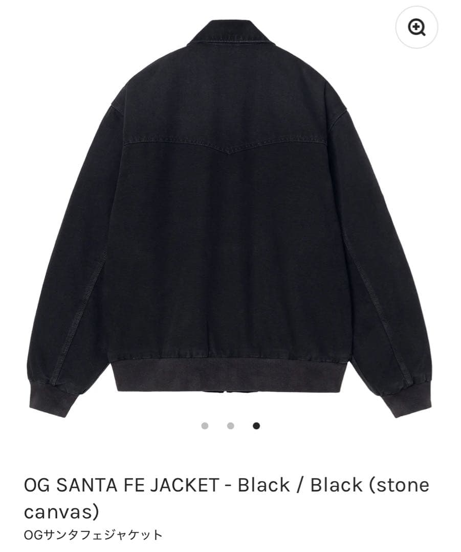 さ*ん様 新作‼️カーハートOG サンタフェジャケットBlack / Black