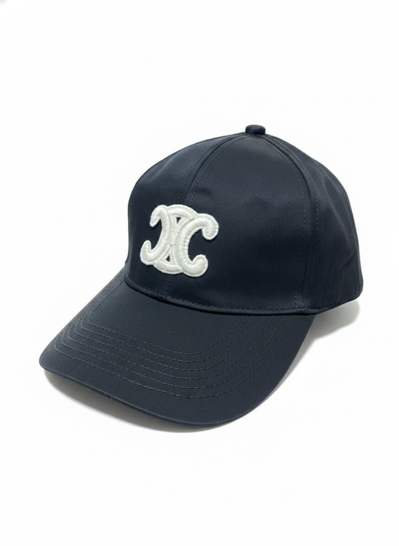 み*き様 CELINE トリオンフ　ブラック ベースボールキャップ Mサイズ