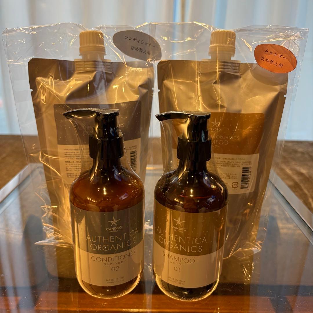カンデオホテルズ シャンプー&コンディショナーセット 各詰め替え　計4点