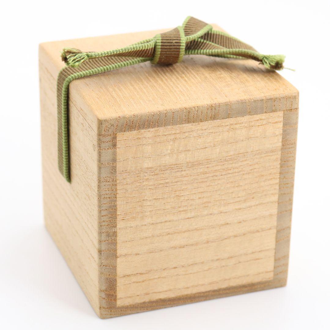 祥桑軒 光寿作 桑太鼓香合 茶道具 共箱共布 C896 N8