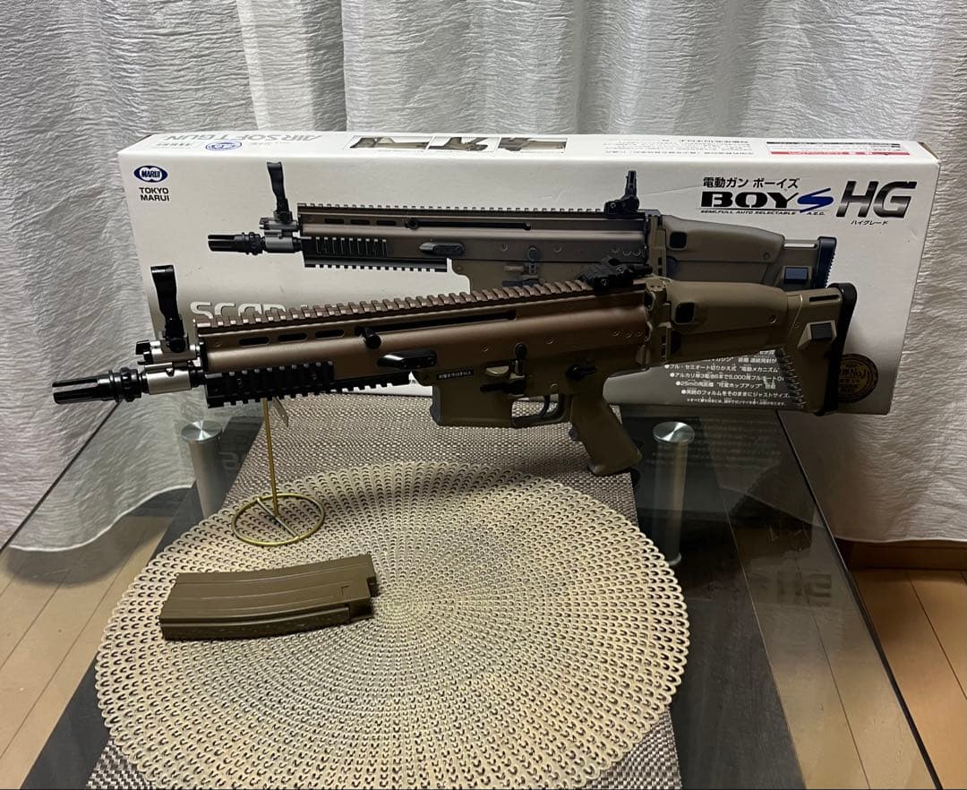 美品　東京マルイ カスタム品　SCAR L 電動ガン　ボーイズ　金属ピニオンギア