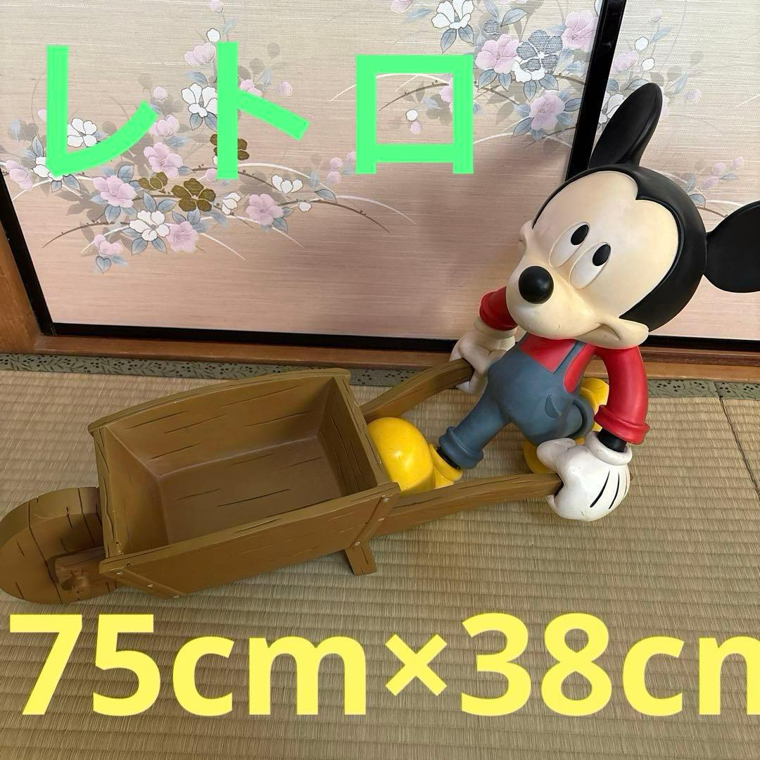 希少　ミッキーマウス　ディズニー　特大　陶器　置物　レトロ　コレクター