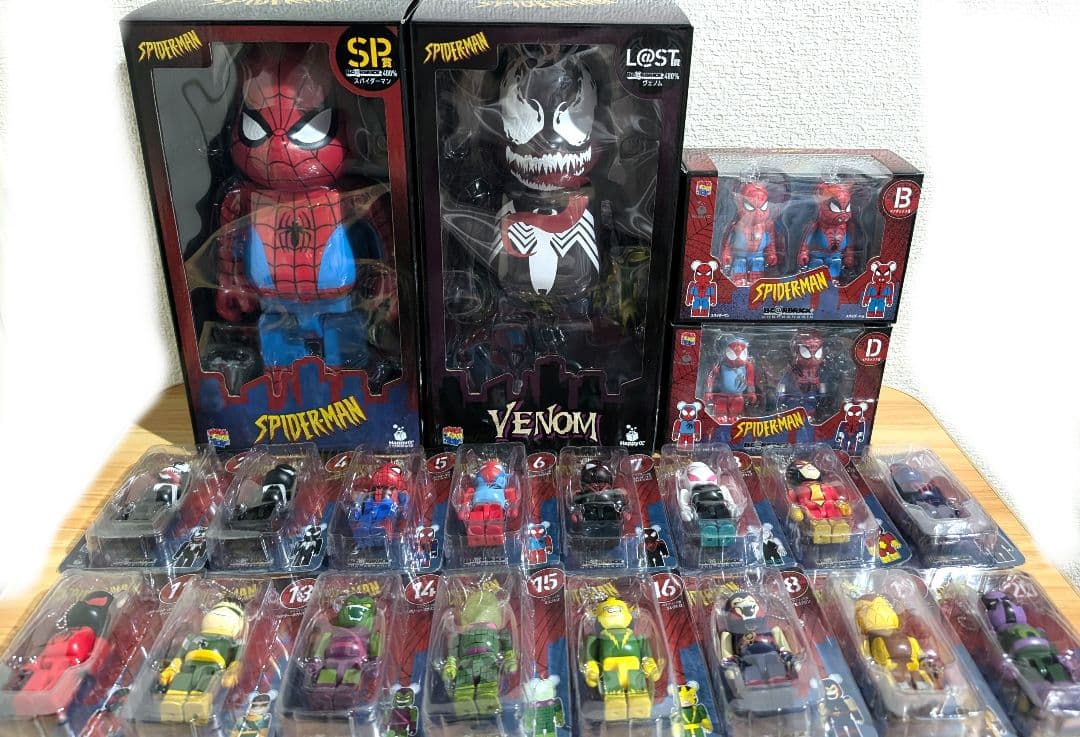 BE@RBRICK くじ スパイダーマン ベアブリック ヴェノム SP賞