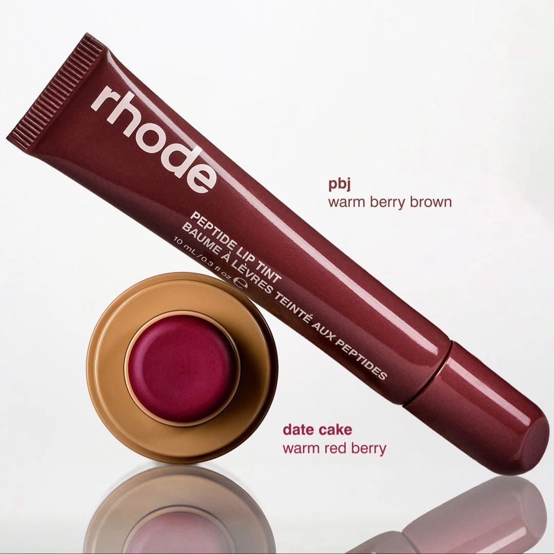 RHODE DATE CAKE ポケット ブラッシュ+PBJリップ ティント