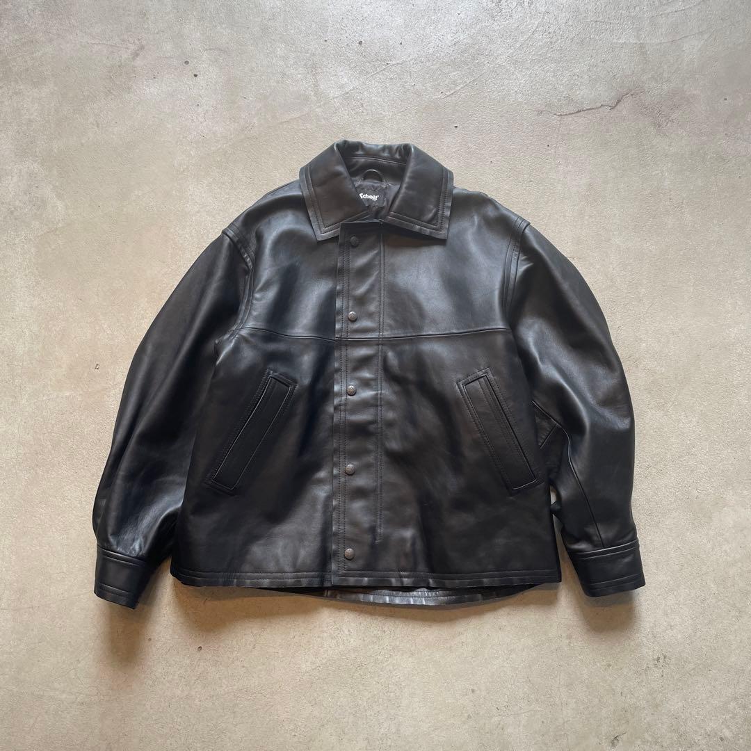 CONVERSE ×Schott LAMB LEATHER JACKET S 黒