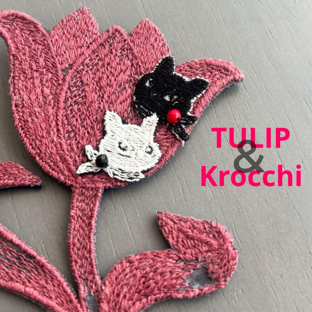 ②134 pjc ブローチアクセサリー ハンドメイド ミナペルホネン猫好きな