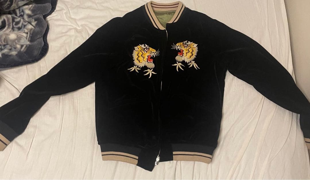 ダイリク似リバーシブルスカジャン　コーデュロイ