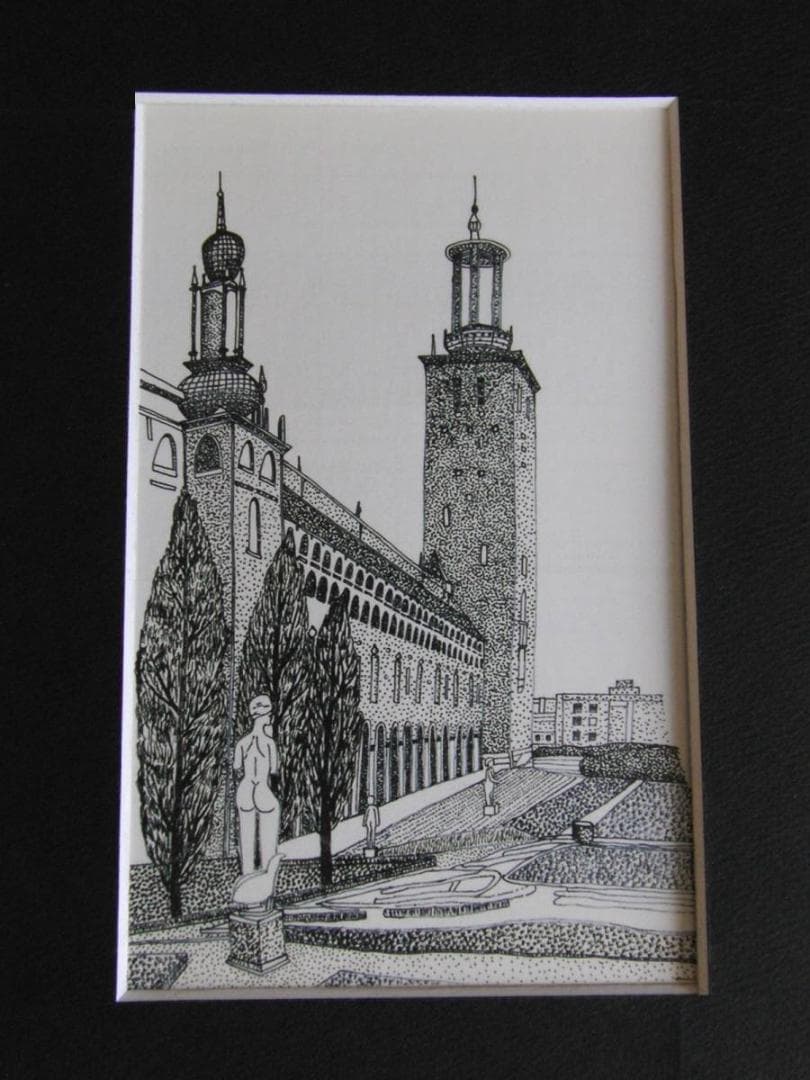 山下清、【ヨーロッパの風景】、希少な額装用画集より、美品、日本人画家