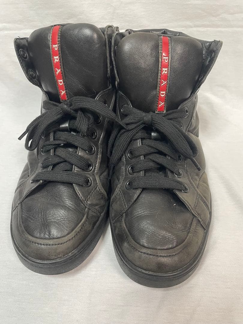 2D106 PRADA スポーツ ハイカット スニーカー ６(26.0cm相当) 2D106 PRADA スポーツ ハイカット スニーカー 6(26.0cm相当) - メルカリ