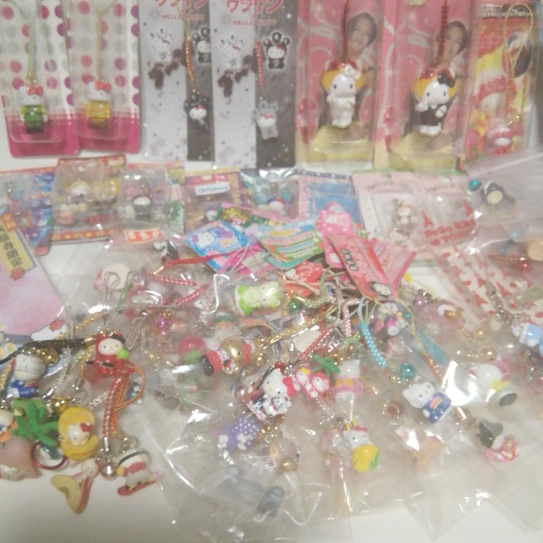 ご当地　ハローキティストラップセット　120個　(ウェディング、イチゴキティ他) ハローキティ ウェディングドレス ストラップ ウェディングキティ 御