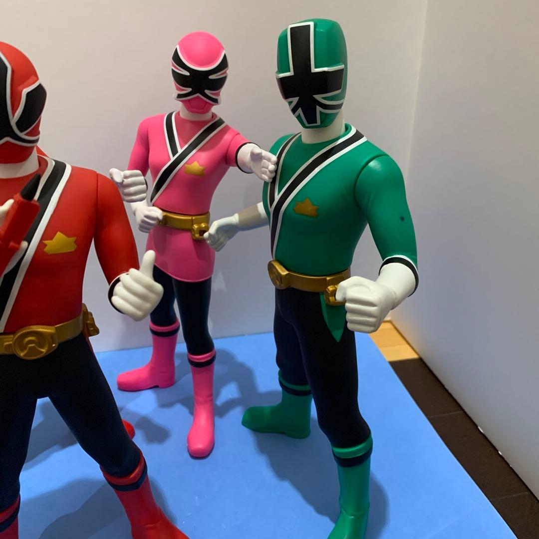 侍戦隊シンケンジャー ビックソフビ人形6体セット 使用品 - メルカリ