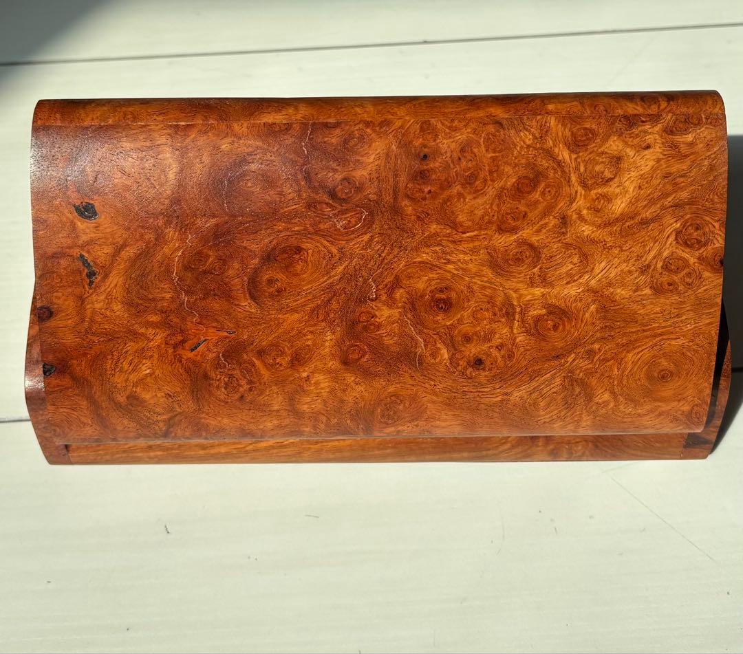 新品】花梨 瘤杢 無垢材 ジュエリーボックス⭐️小物入れ⭐️宝石箱