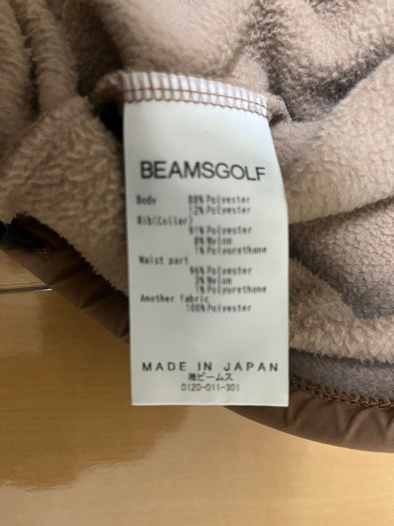 BEAMS GOLF M ハイゲージフリース 切り替え プルオーバー - メルカリ