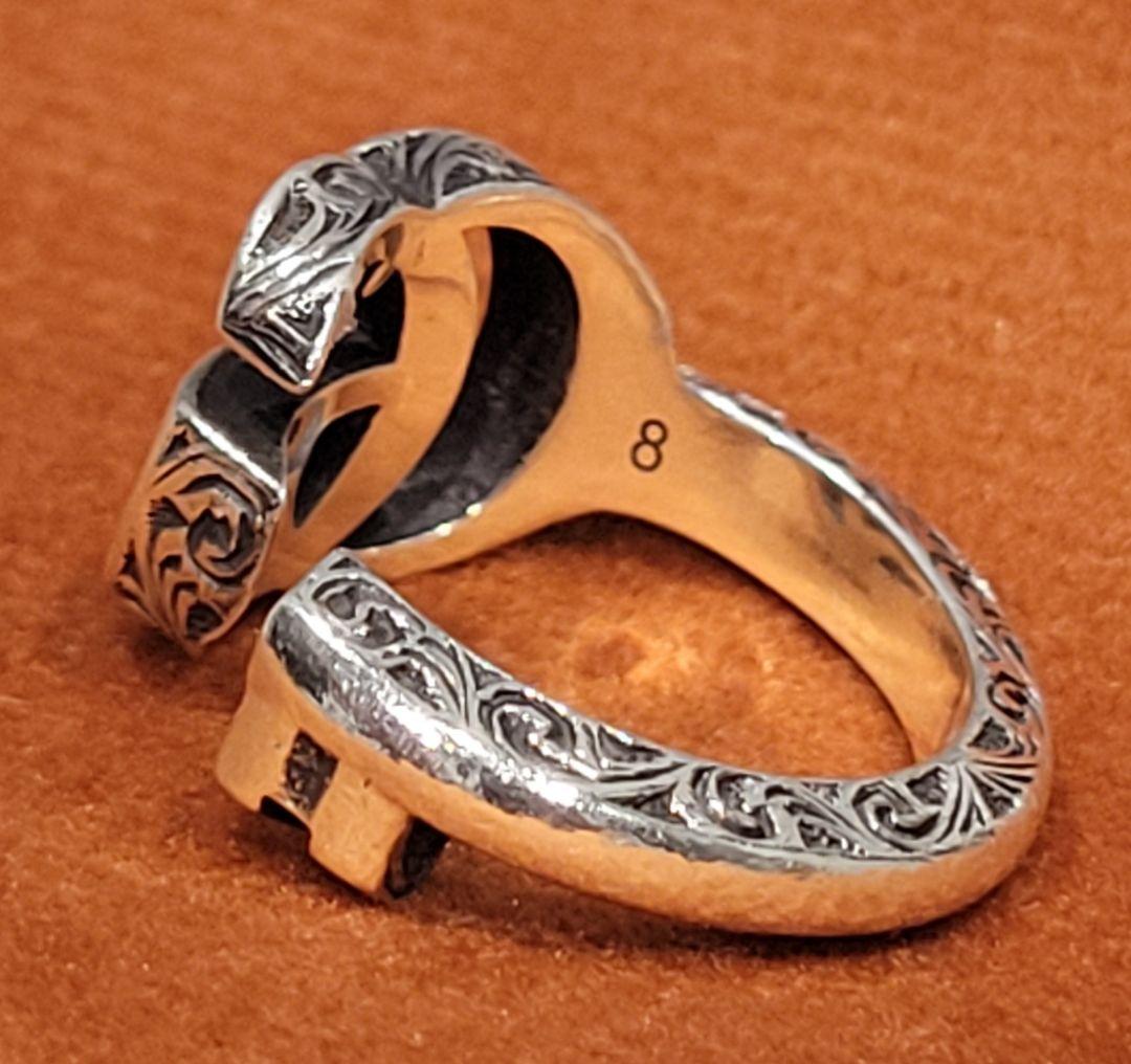 GUCCI/グッチ/GGマーモント/キー モチーフ アラベスクリング/Ag925