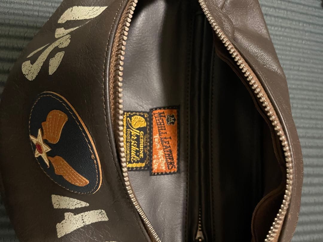 トイズマッコイ USAF レザー ウエストポーチ ボディバッグ 世田谷ベース