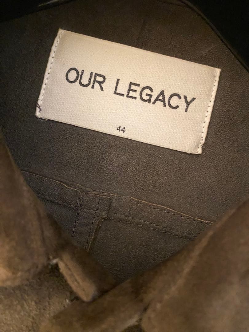 美品】OUR LEGACY ブラウン 本革スエードシャツ スウェードジャケット