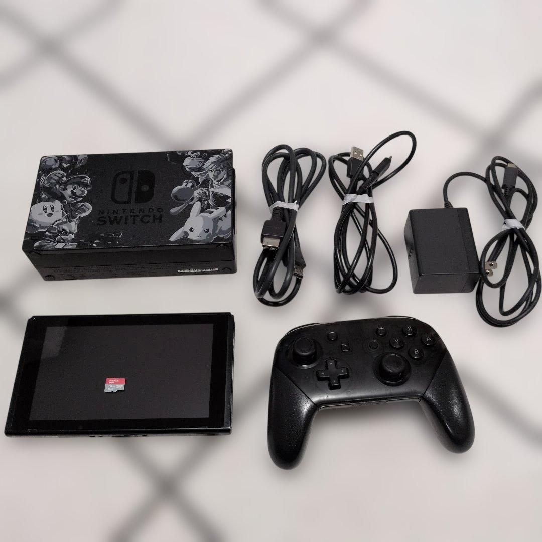 switch本体　スマブラドック　　プロコン　SDカード付き