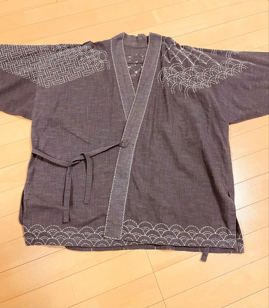 刺し子　作務衣