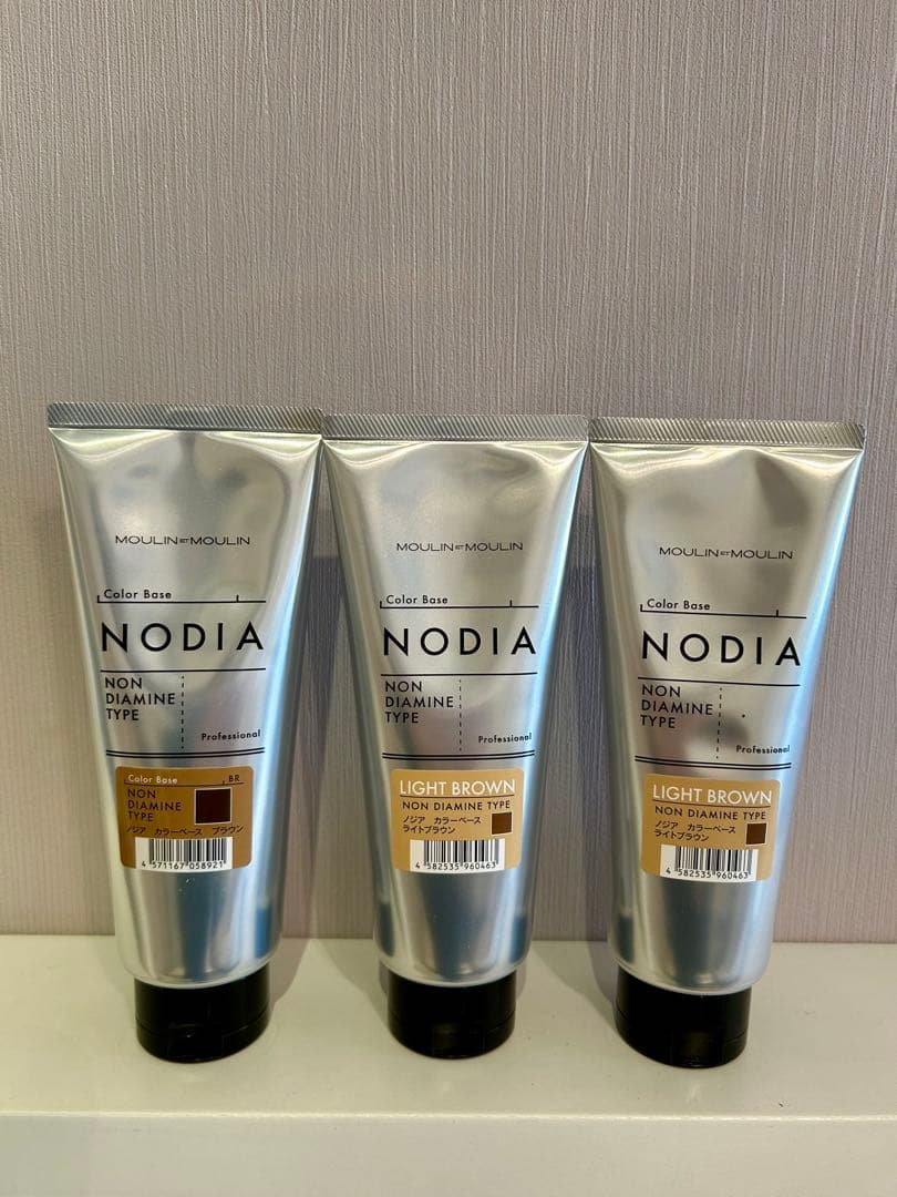 ノジア ノンジアミン ブラウン1本&ライトブラウン 2本