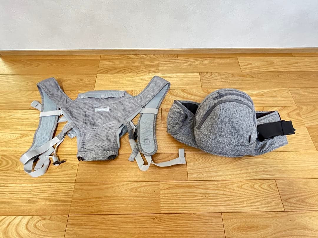 napnap 抱っこひも メッシュ グレー