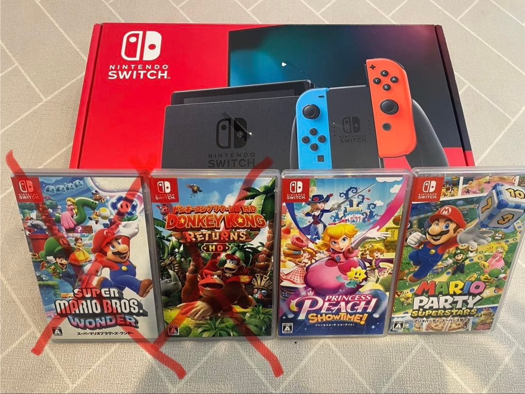 Nintendo Switch 本体 + ソフト2本＋ジョイコン 61Jh8roACaL.jpg_BO30,255,255,