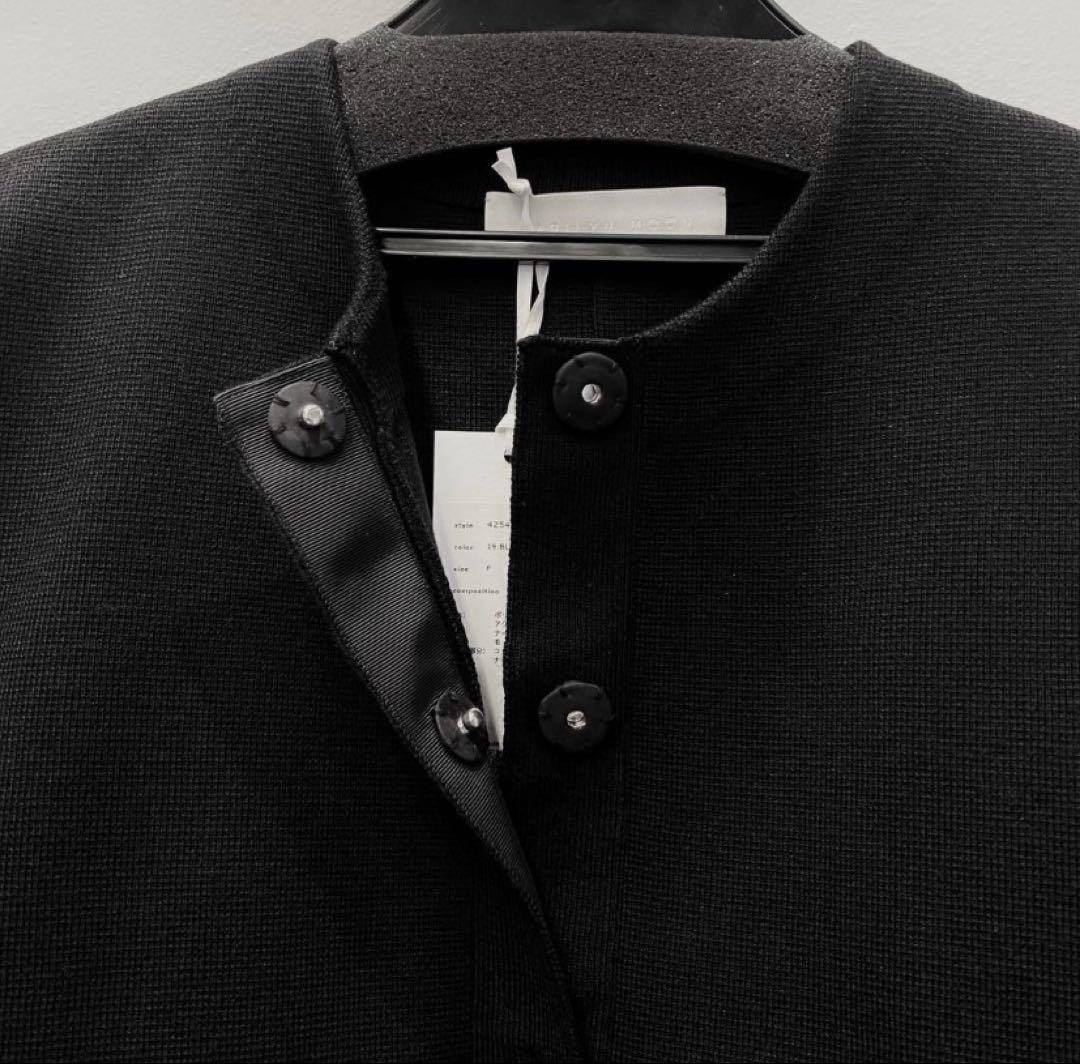 新品・未使用】MARILYNMOON スパイラルタフタラッフルニットジャケット