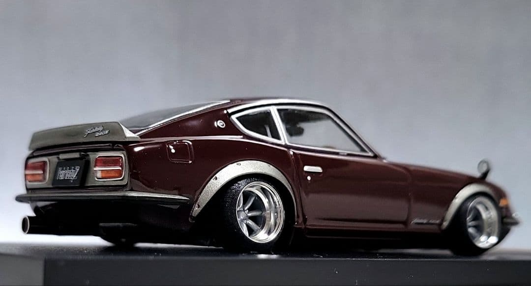 1/43　フェアレディZ改　240ZG　ワタナベ(シルバー）アルミ製　深リム