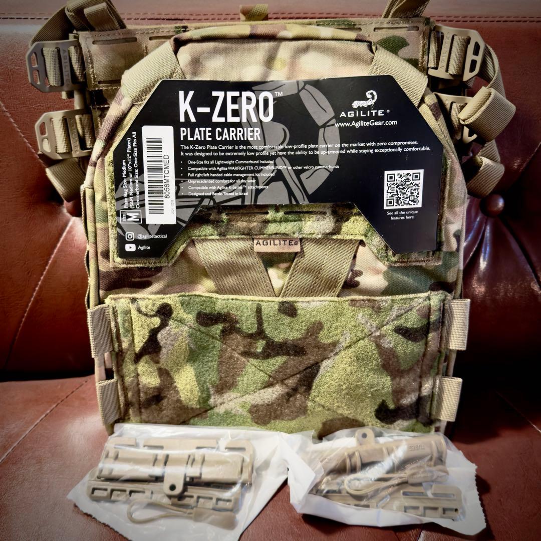 【実物新品】AGILITE K-ZERO マルチカム (クイックリリース2個付)