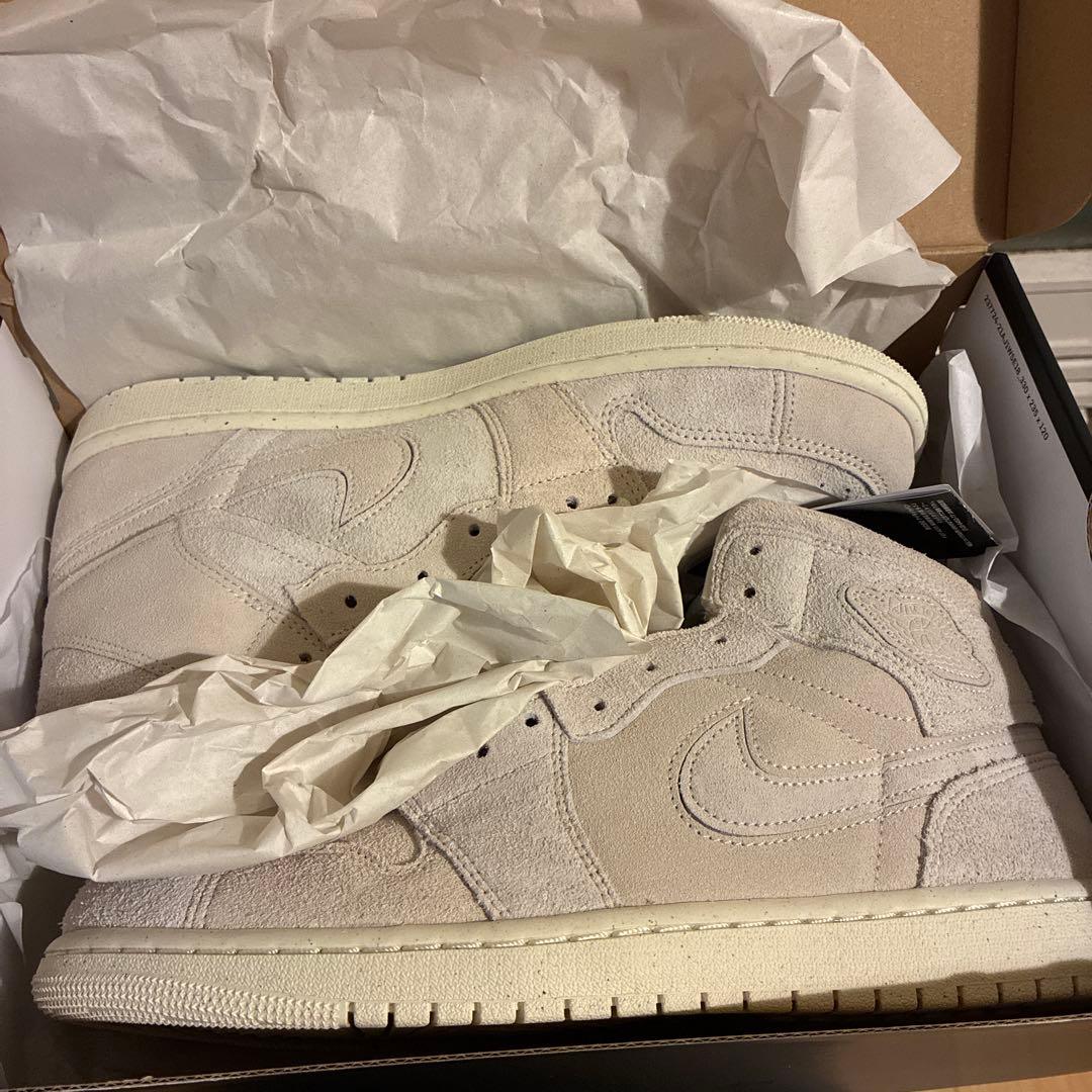 k*ロ様 エアジョーダン1 mid se craft アイボリー