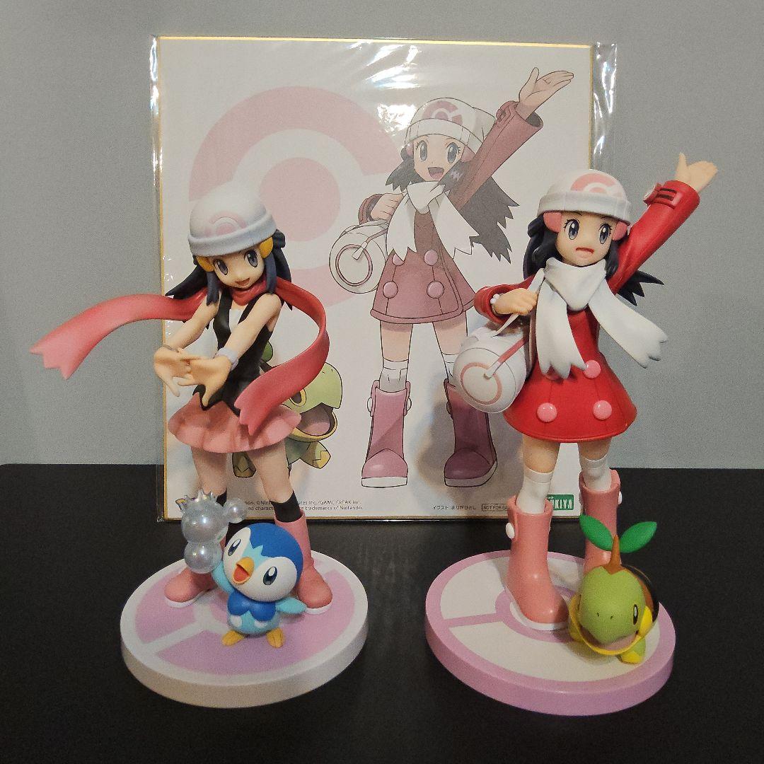 【開封品】ポケモン フィギュア ヒカリ 2種 ポッチャマ ナエトル