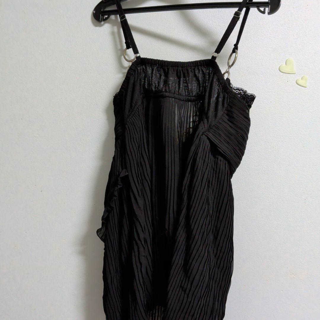 d.i.a★ギャル★希少★SPEC プリーツ黒キャミソール