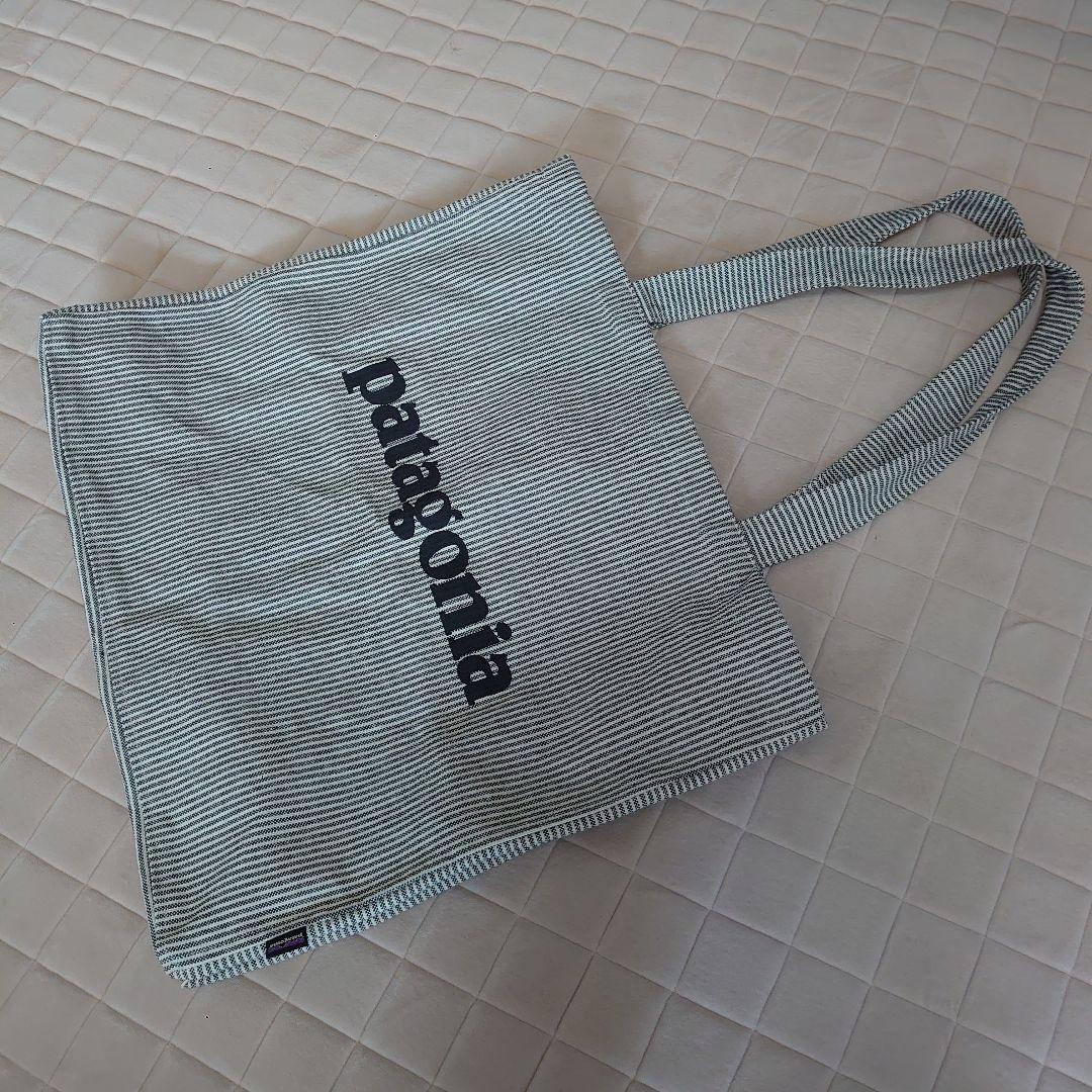 patagonia ストライプ トートバッグ