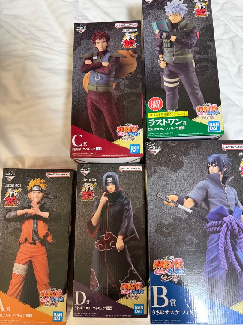 ナルト 一番くじ　忍ノ絆　フルコンプセット フィギュア　未開封 Yahoo!オークション -「忍ノ絆 a賞」の落札相場・落札価格