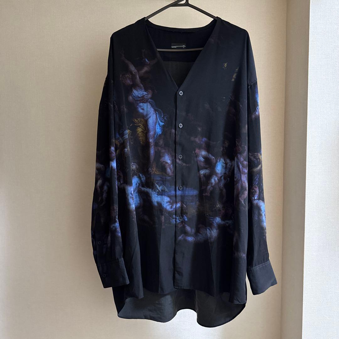 LAD MUSICIAN プリントカーディガンシャツ