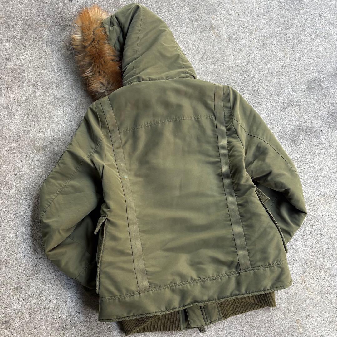 SLY ファー付き ダブルジップ N-2B ミリタリージャケット - メルカリ
