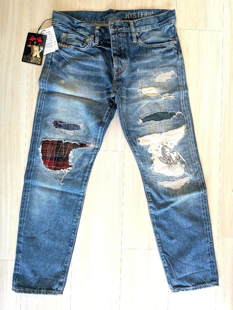 HYSTERICGLAMOUR ダメージデニムパンツ ジーンズ
