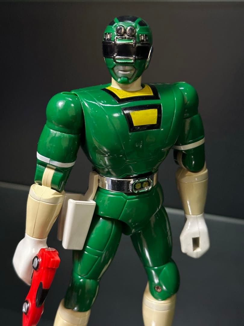 激レア】激走戦隊カーレンジャー グリーンレーサー フィギュアセット