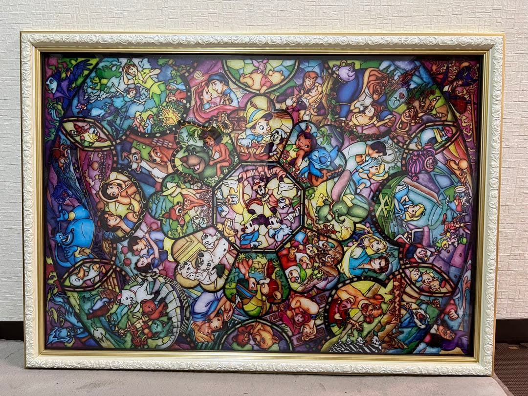 ディズニーステンドグラス風ジグソーパズル1000ピース ジグソーパズル 1000ピース ディズニー ステンドグラス 透明ピース