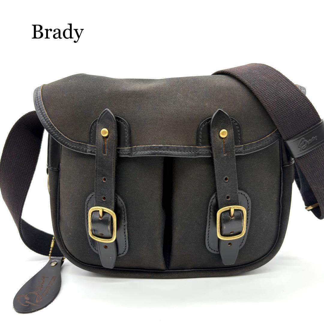Brady メッセンジャーバッグ ショルダーバッグ キャンバス ブラック