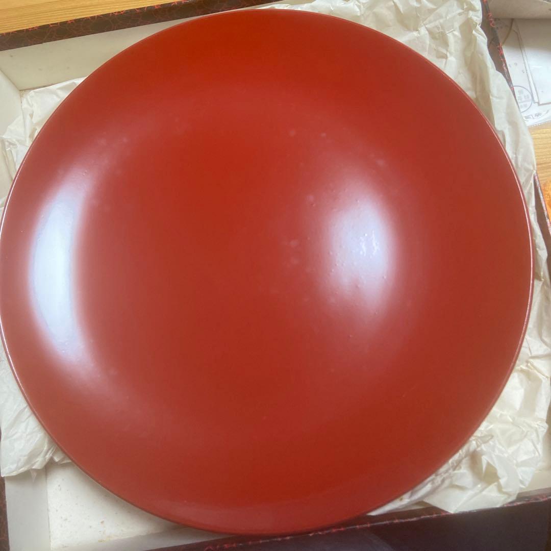 琉球漆器　角萬漆器　大皿