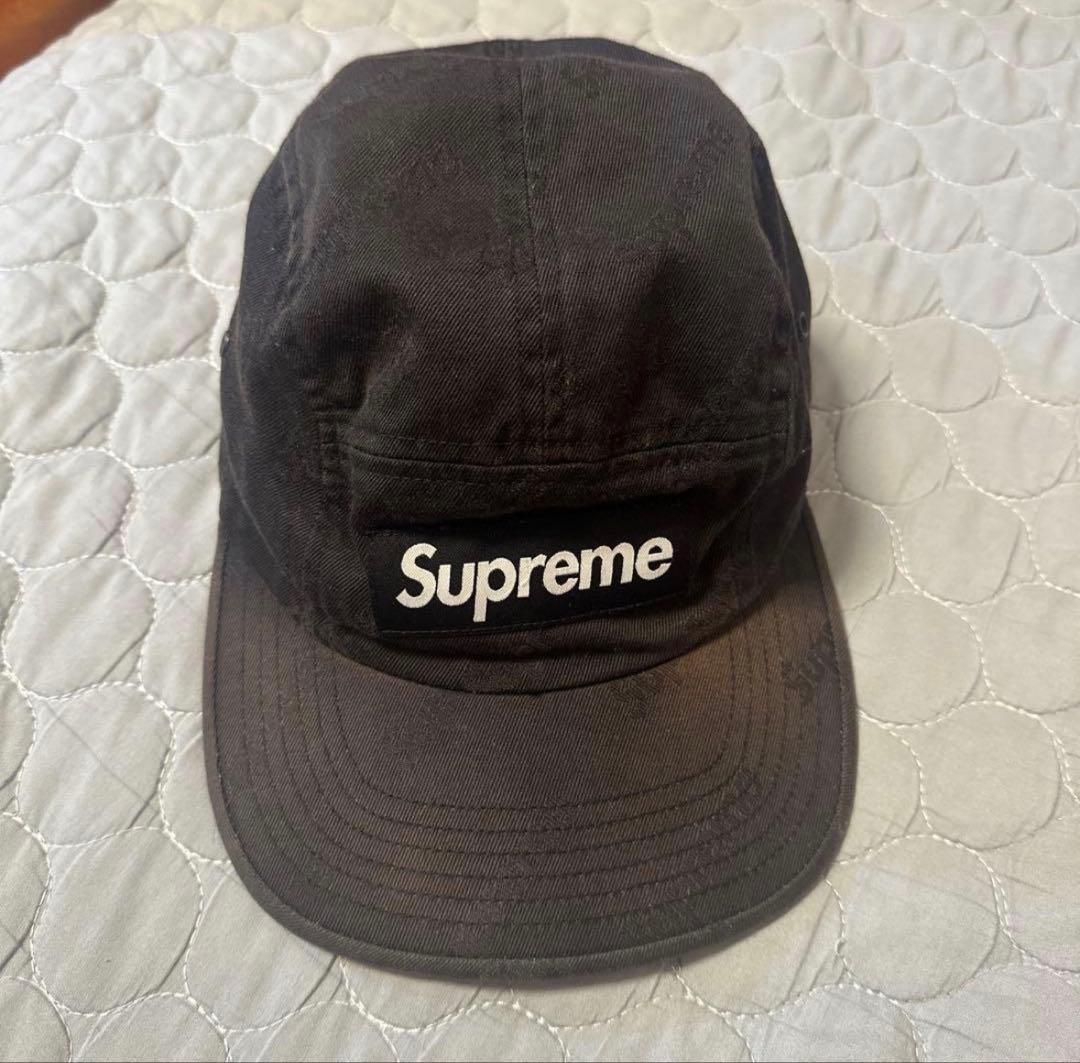 Supreme ブラック キャップ - メルカリ