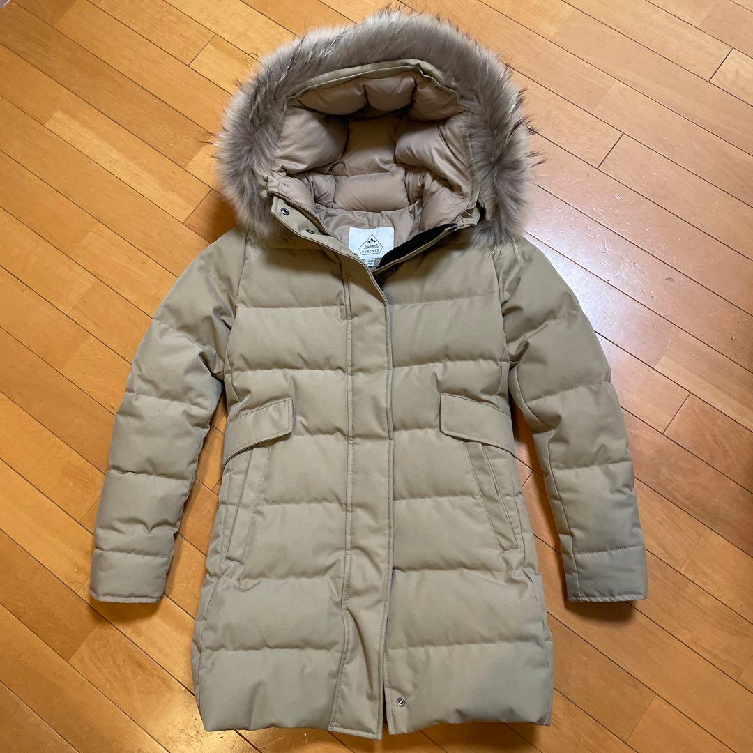 ピレネックス GRENOBLE グルノーブル ファー ダウンコート 36 新品定価13万】ピレネックス フード ダウンジャケット GRENOBLE 36