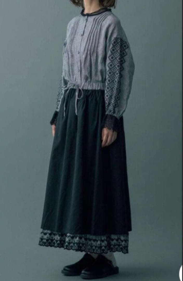 サマンサモスモス　SM2 刺繍レース3WAYスカートとブラウスのセットアップ