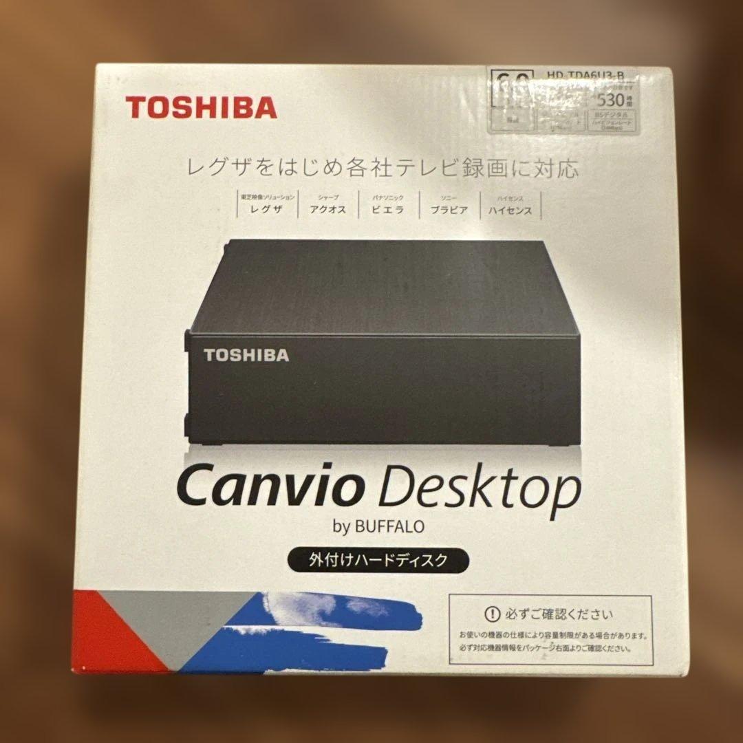 東芝 6TB外付けHDD HD-TDA6U3-B TOSHIBA 東芝外付けHDD canvio TOSHIBA