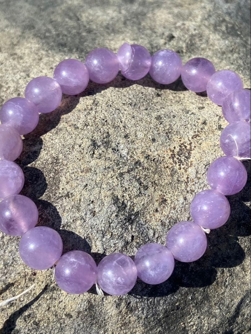 ラベンダーアメジスト　パワーストーン　ブレスレット