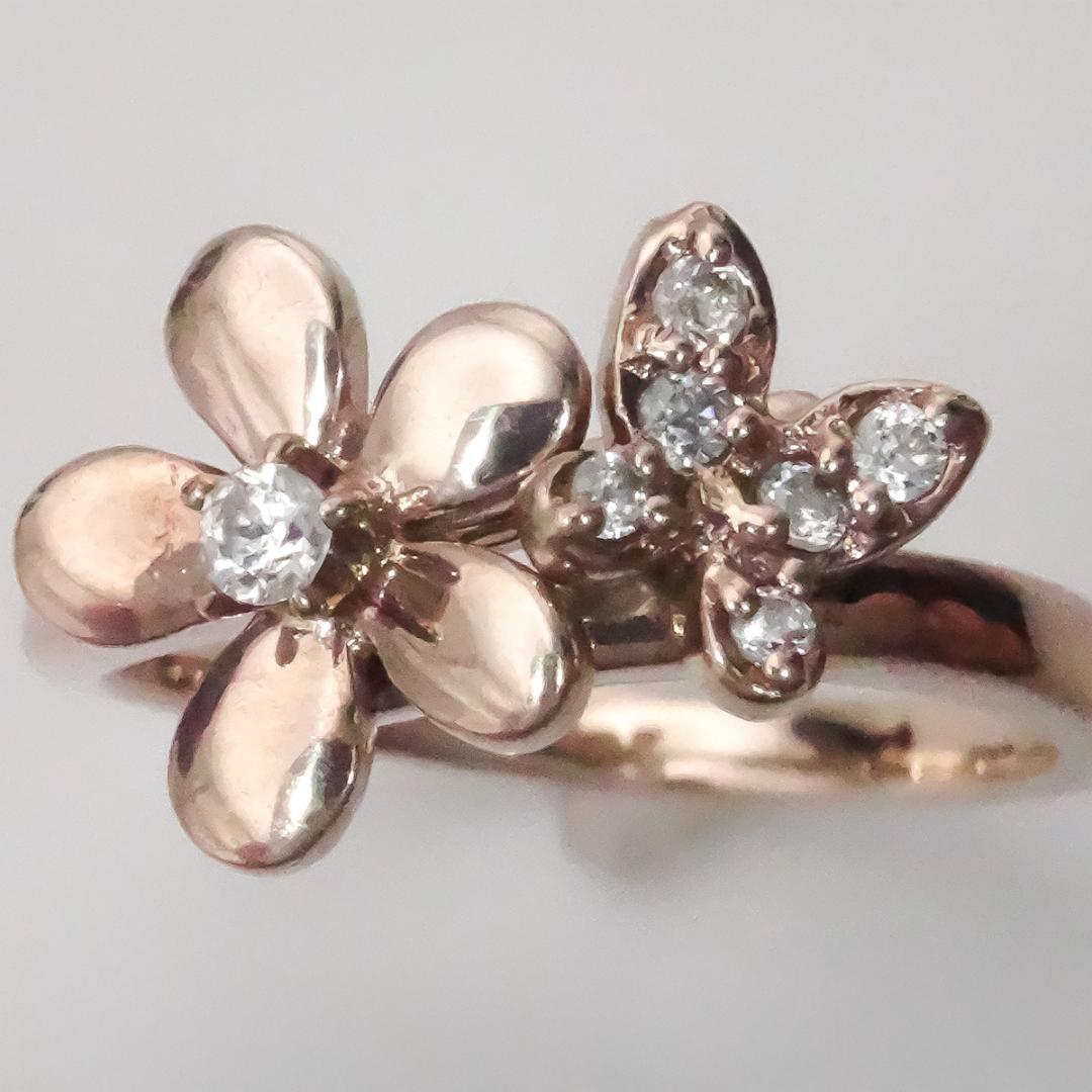 VENDOME ヴァンドーム青山 K10 ピンクゴールド リング 2.46g